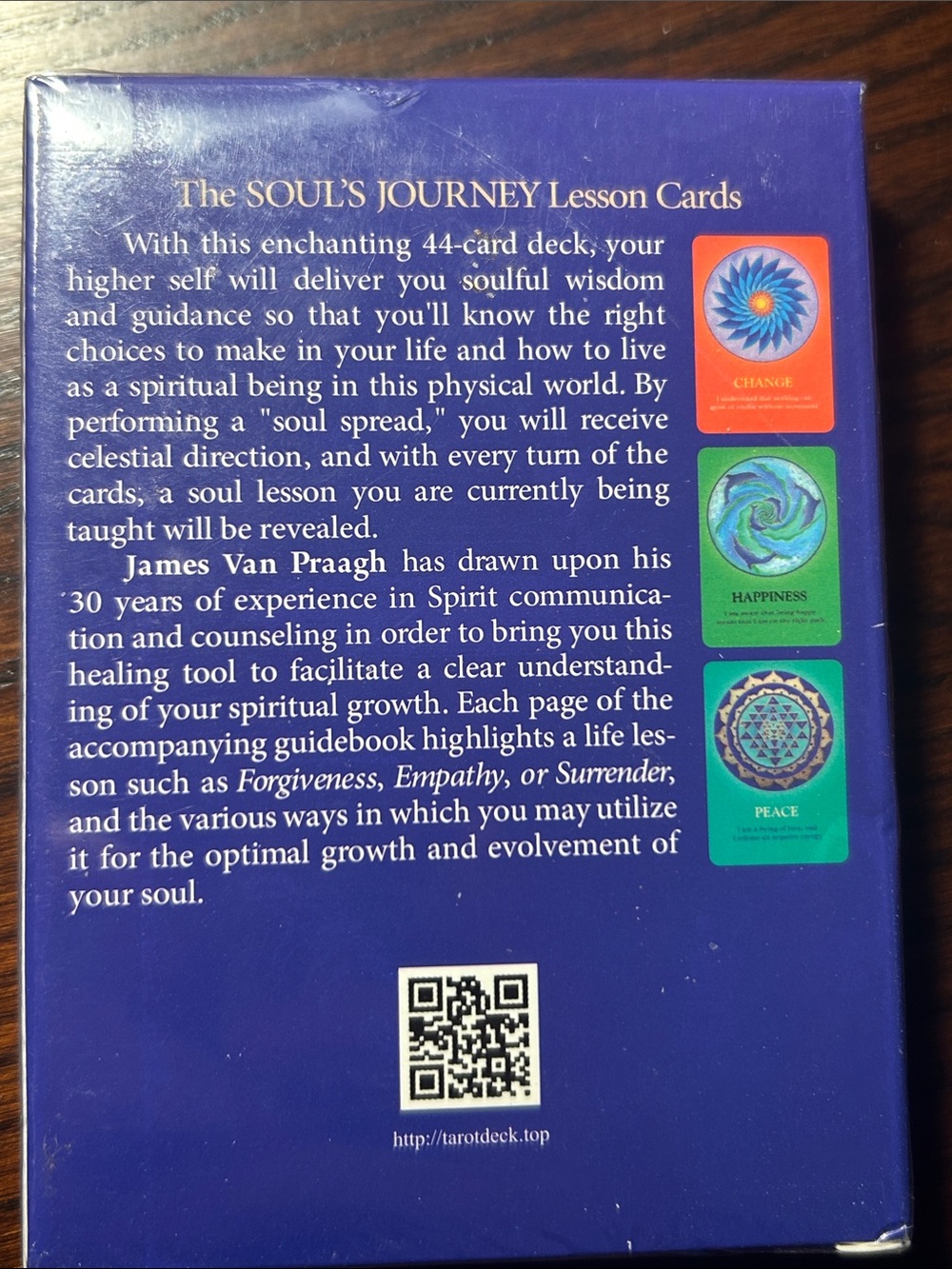 The Soul's Journey Lesson Cards by James Van Praagh - Purple Deck - Picture 2 of 2